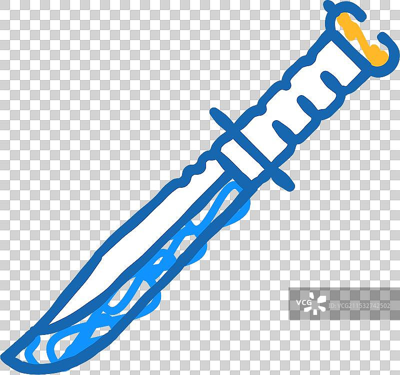 刀具武器图标涂鸦图片素材