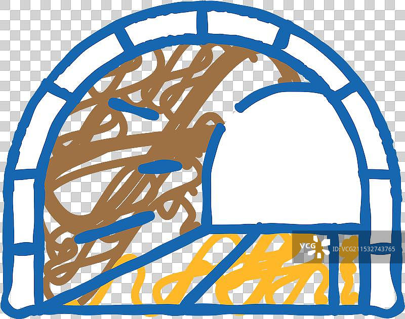 铁路隧道图标涂鸦图片素材