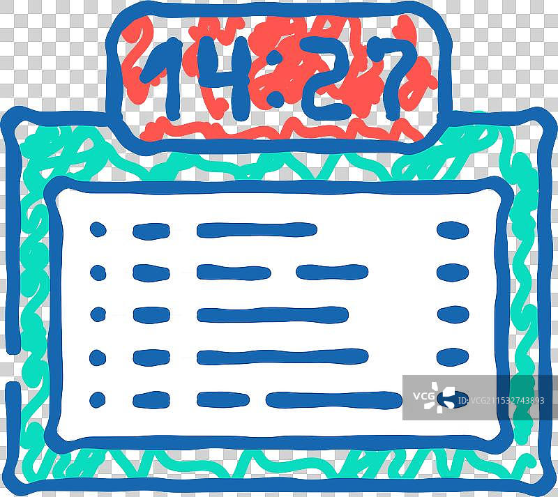 日程信息图标涂鸦图片素材