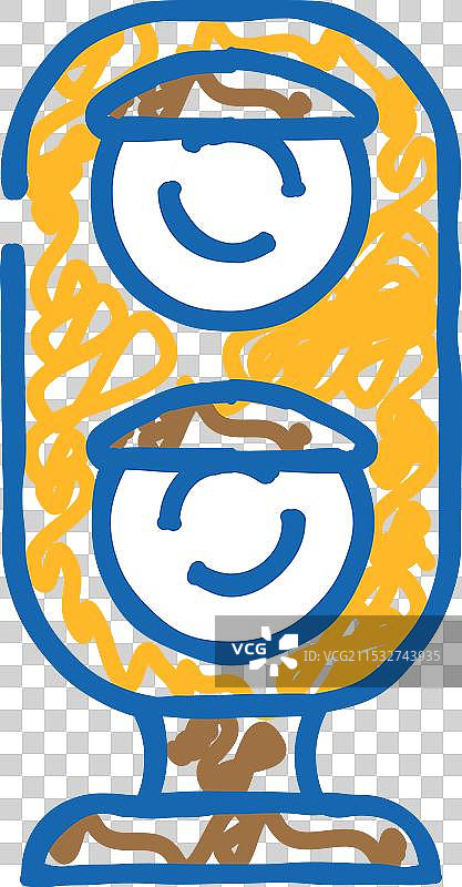 铁路交通信号灯图标涂鸦图片素材