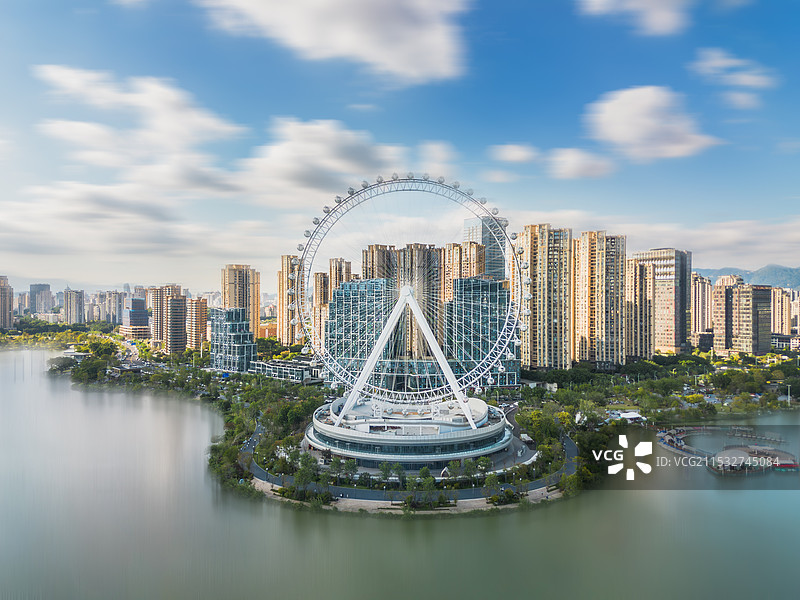 福州晋安湖摩天轮图片素材