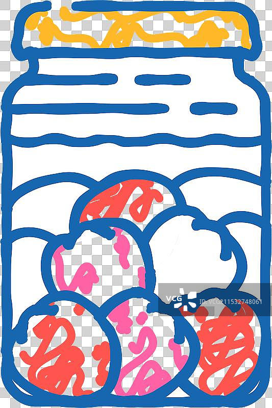 保护番茄瓶图标涂鸦图片素材