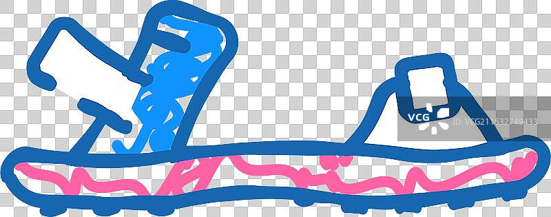 凉鞋 夏季鞋履 图标 涂鸦图片素材