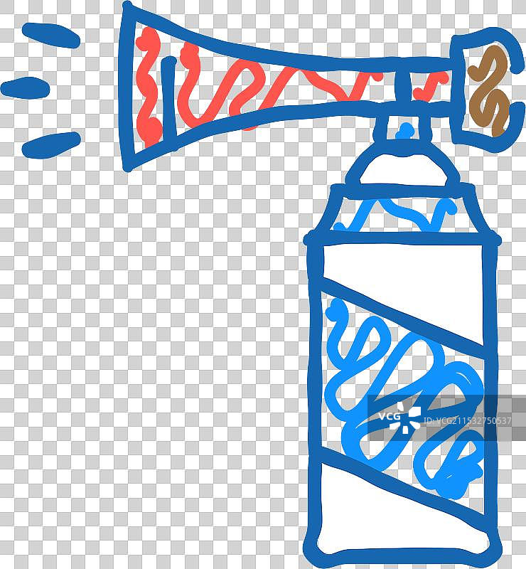 呜呜祖拉气瓶图标涂鸦图片素材