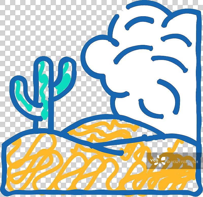 埃及沙漠图标涂鸦图片素材