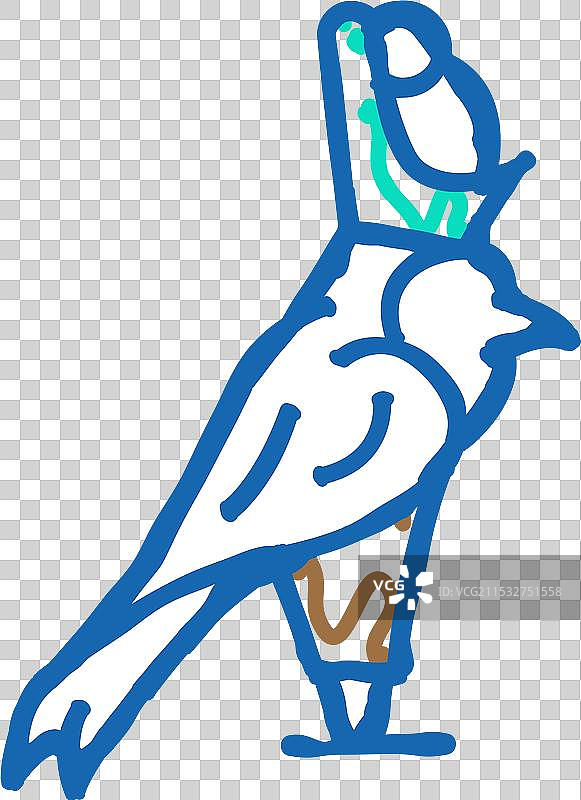 埃及鸟图标涂鸦图片素材