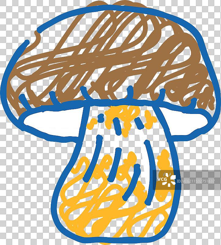 cep蘑菇图标涂鸦图片素材