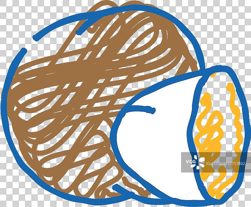 美味的松露蘑菇图标涂鸦图片素材