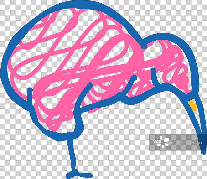 巨嘴鸟图标涂鸦图片素材