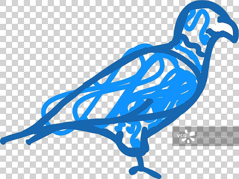 鹰鸟图标涂鸦图片素材