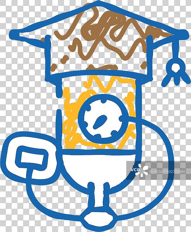 教育潜水学校图标涂鸦图片素材