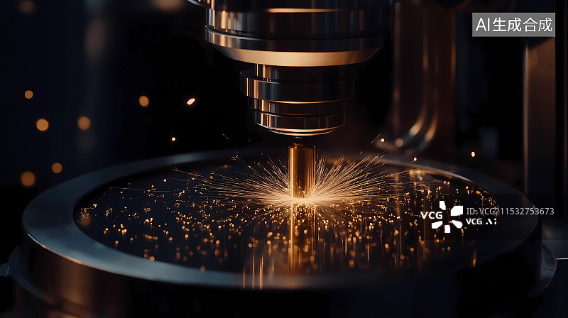 【AI数字艺术】现代工业金属切割机图片素材