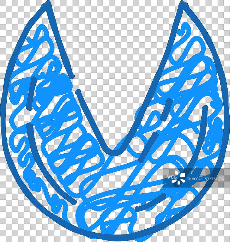 马腿印图标涂鸦图片素材