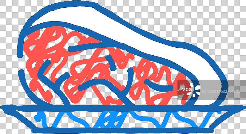 嫩肉块图标涂鸦图片素材