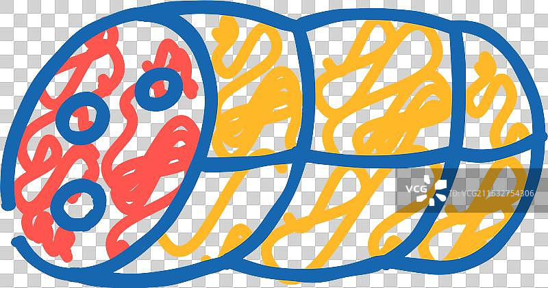 香肠食品图标涂鸦图片素材