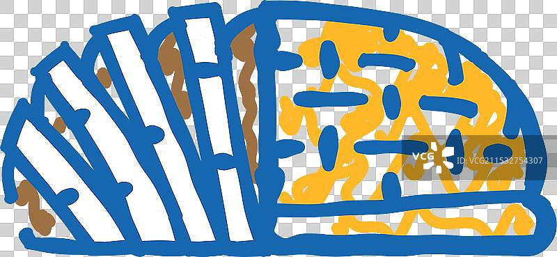 烟熏肉图标涂鸦图片素材