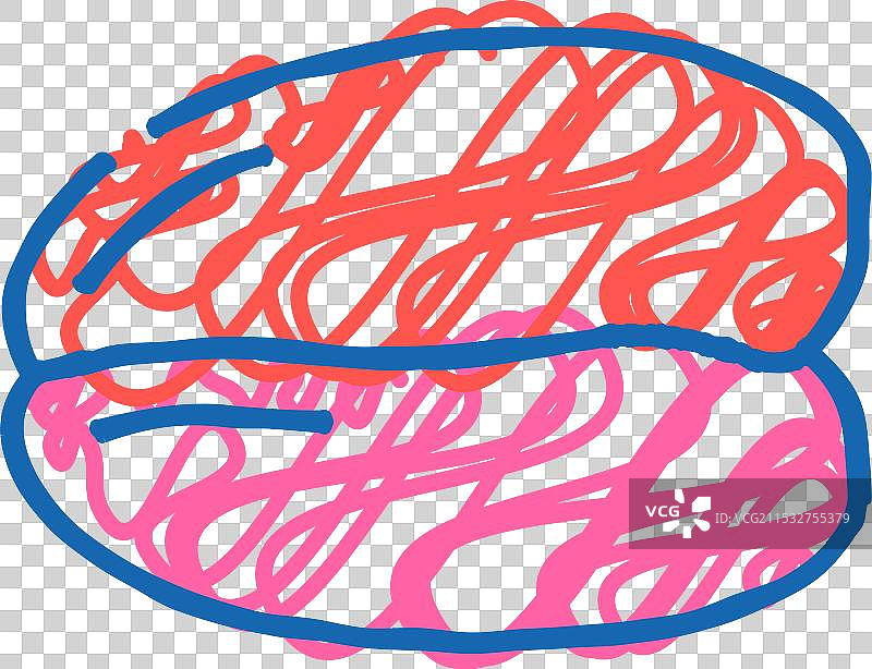 去皮去骨鸡胸肉图标涂鸦图片素材