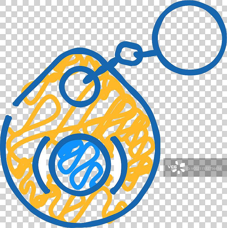 入口磁性钥匙图标涂鸦图片素材