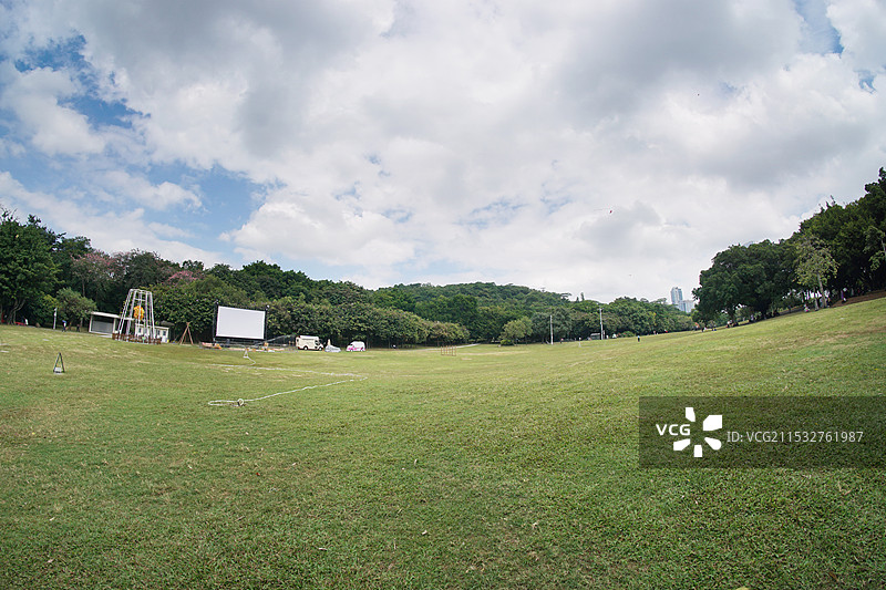 深圳莲花山公园草坪图片素材