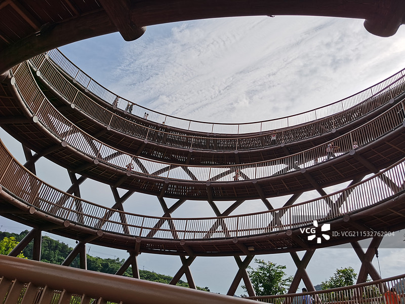 建筑结构仰天俯视图图片素材