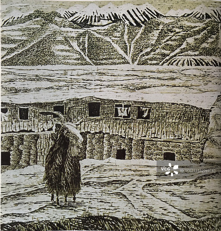 《生息》木版图片素材