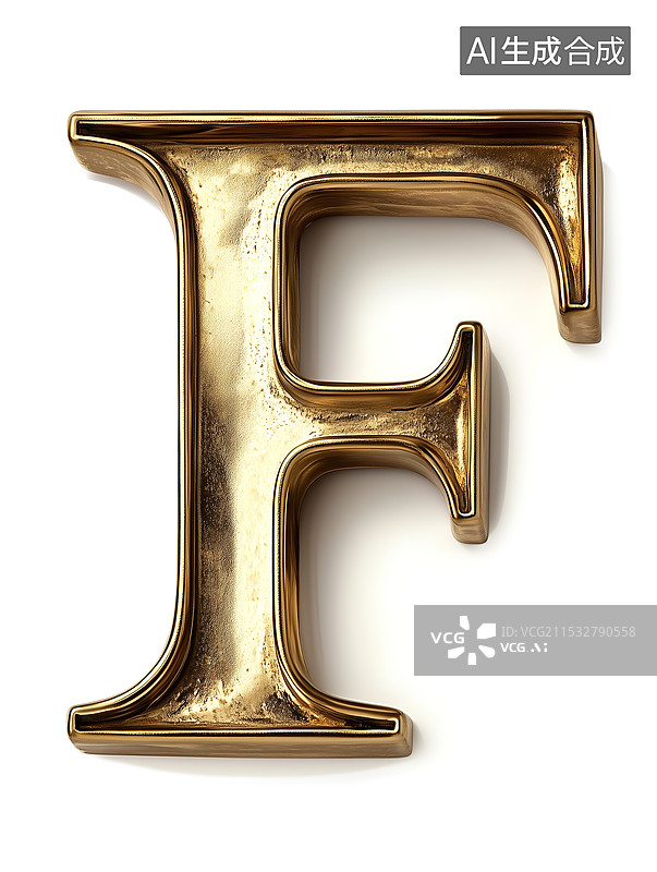 【AI数字艺术】英文字母F图片素材