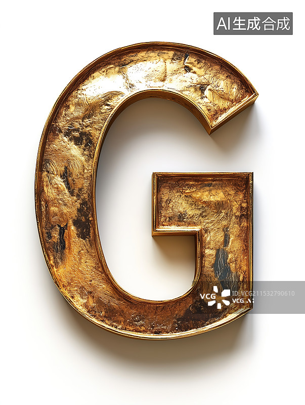 【AI数字艺术】英文字母G图片素材