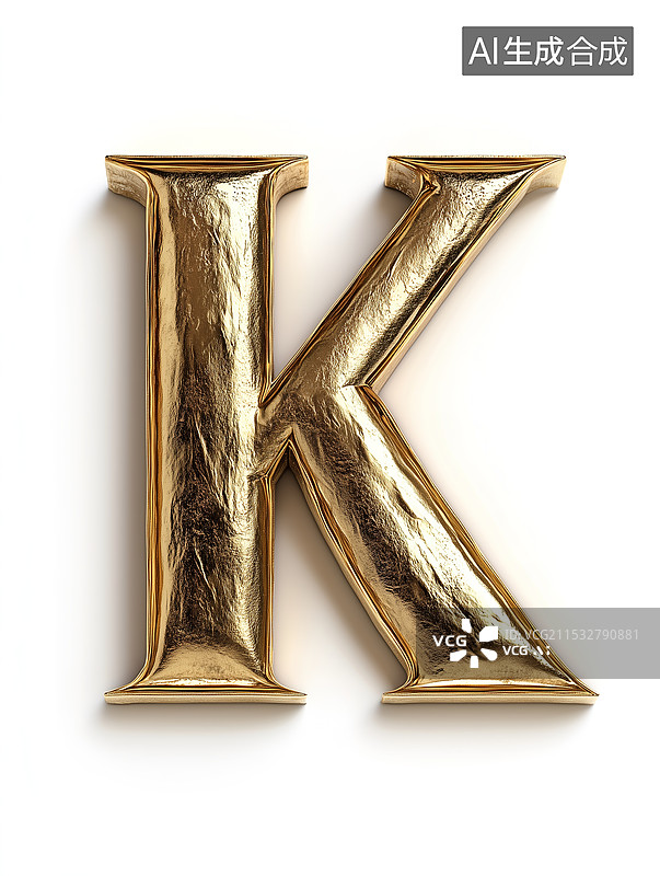 【AI数字艺术】英文字母K图片素材