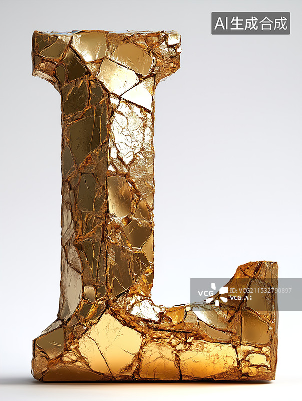 【AI数字艺术】英文字母L图片素材