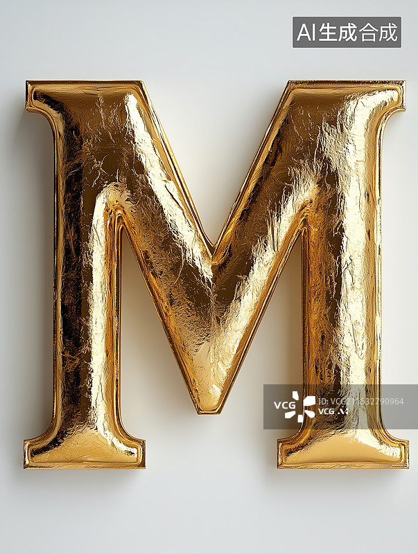 【AI数字艺术】英文字母M图片素材