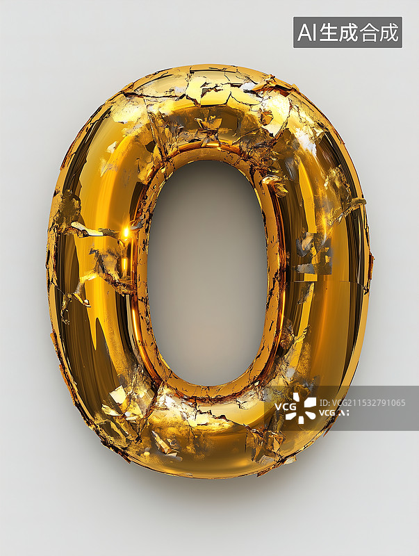 【AI数字艺术】英文字母O图片素材