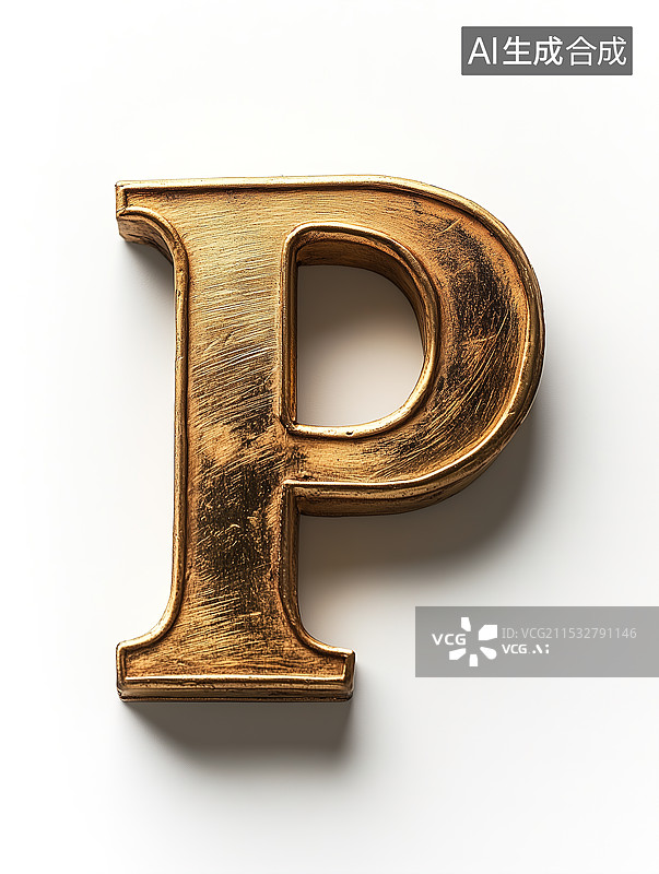 【AI数字艺术】英文字母P图片素材