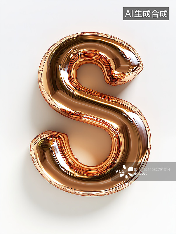 【AI数字艺术】英文字母S图片素材