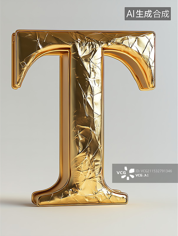 【AI数字艺术】英文字母T图片素材