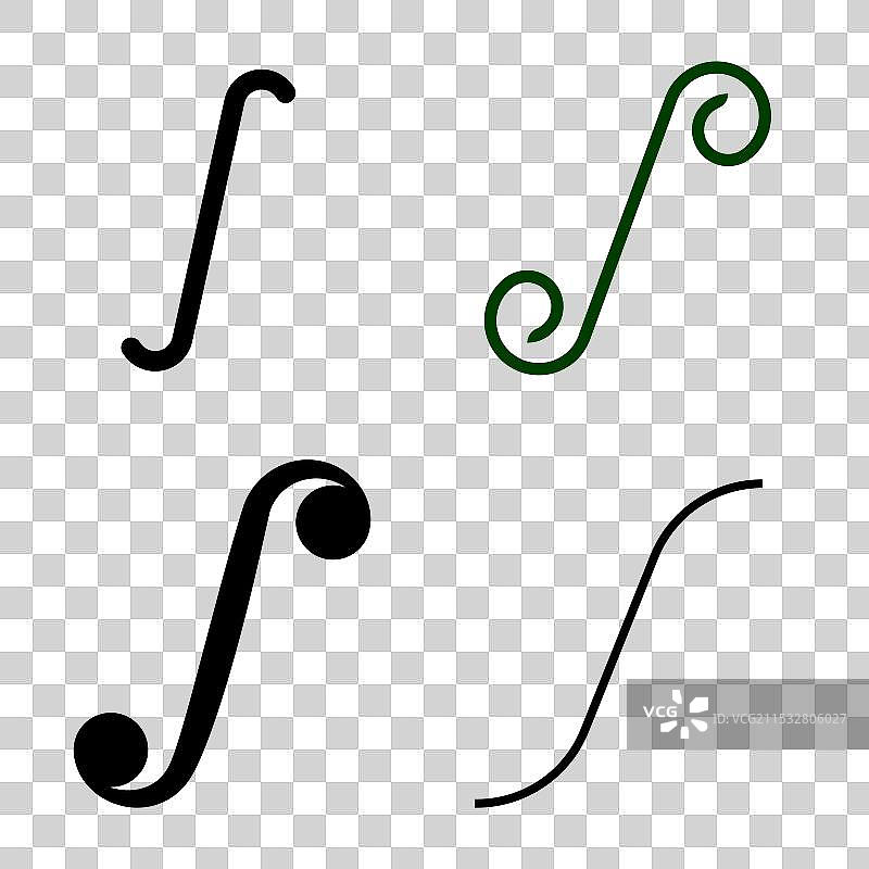 数学积分符号图标图片素材