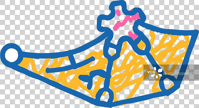 带齿轮图标的翅膀涂鸦图片素材