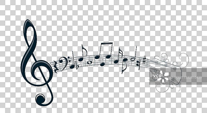 吉他符号与音符图片素材