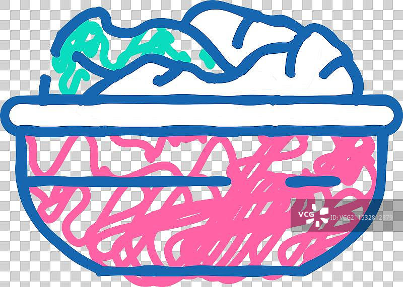 生菜叶子图标涂鸦图片素材