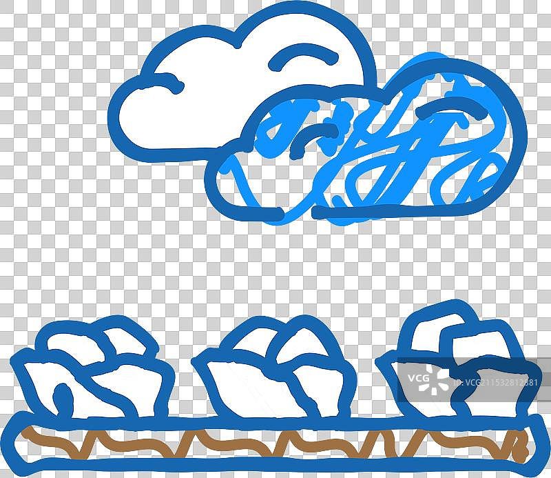 田园沙拉食物图标涂鸦图片素材