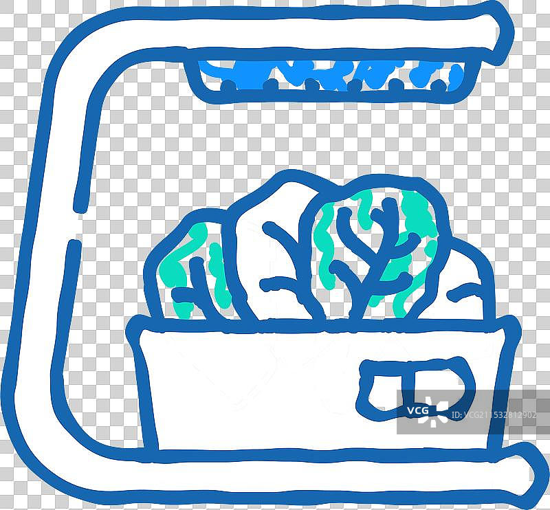 空气花园沙拉图标涂鸦图片素材