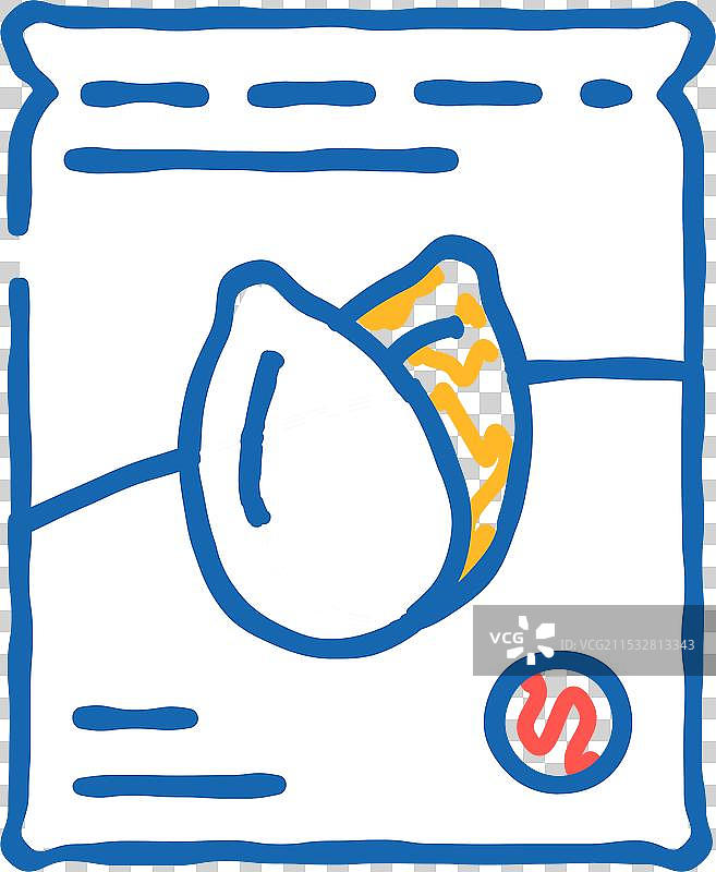 南瓜子图标涂鸦图片素材