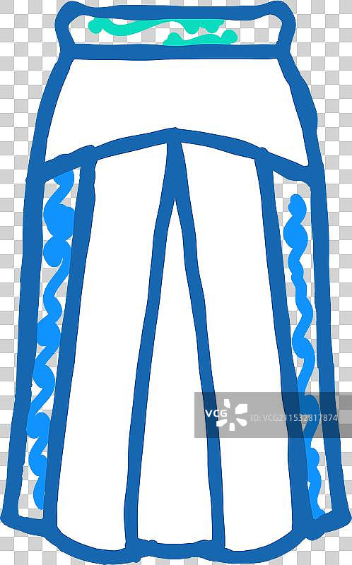 裙子图标涂鸦图片素材