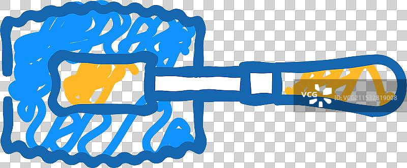 贴面手锯图标涂鸦图片素材