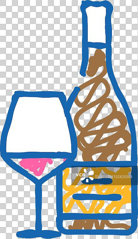 黑比诺红酒图标涂鸦图片素材