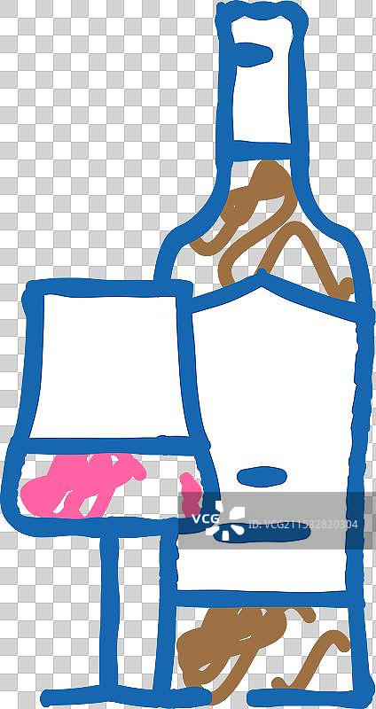 赤霞珠红酒图标涂鸦图片素材