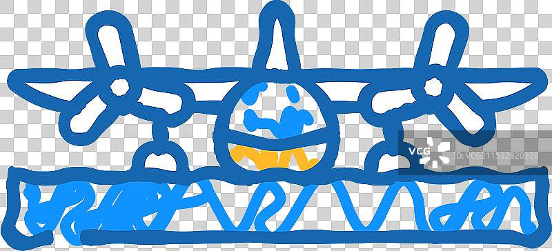 水上飞机 航空器 外套 女性图片素材