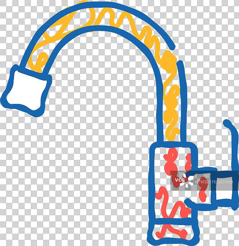 水龙头水图标涂鸦图片素材