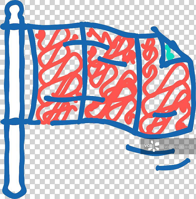 挥舞的旗帜图标涂鸦图片素材