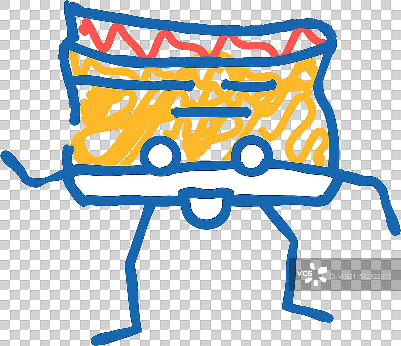 培根肉角色图标涂鸦图片素材