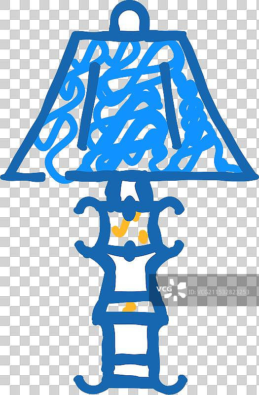 家具台灯图标涂鸦图片素材